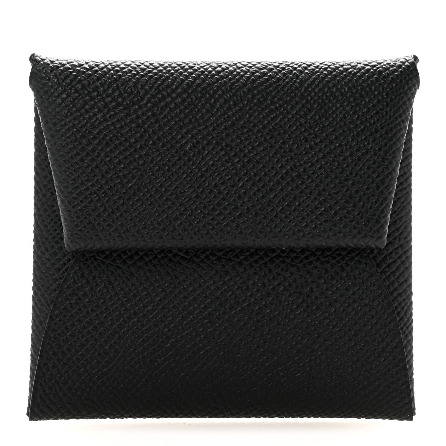 Hermes Epsom Horseshoe Bastia Coin Purse Black Mauve Sylvestre