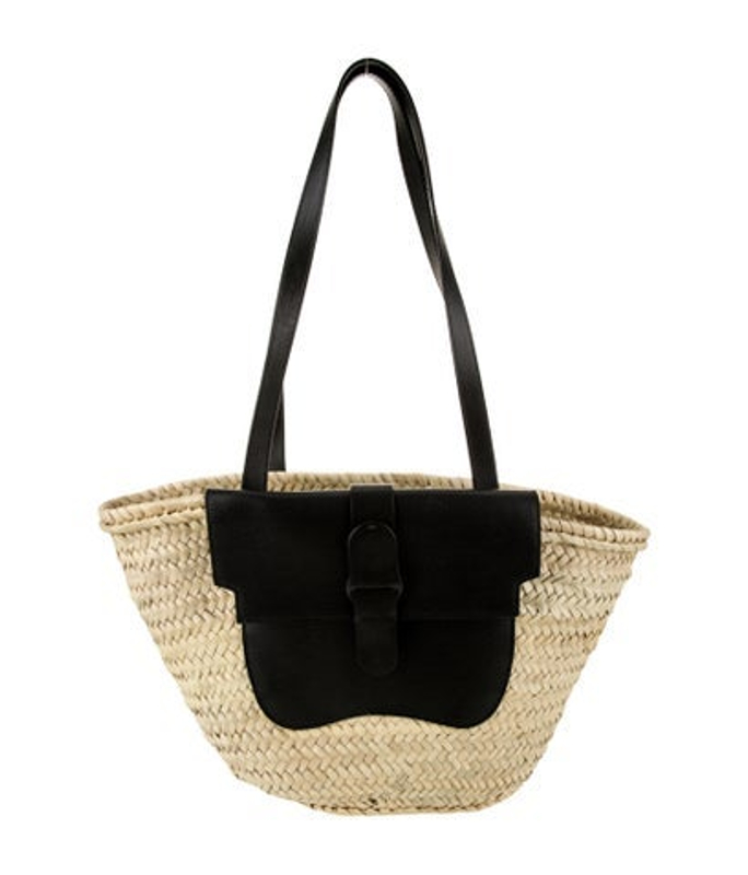 Senreve Straw Top Handle Bag