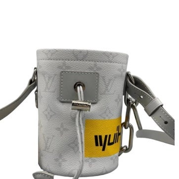 Coated Canvas Chalk Bucket Bag