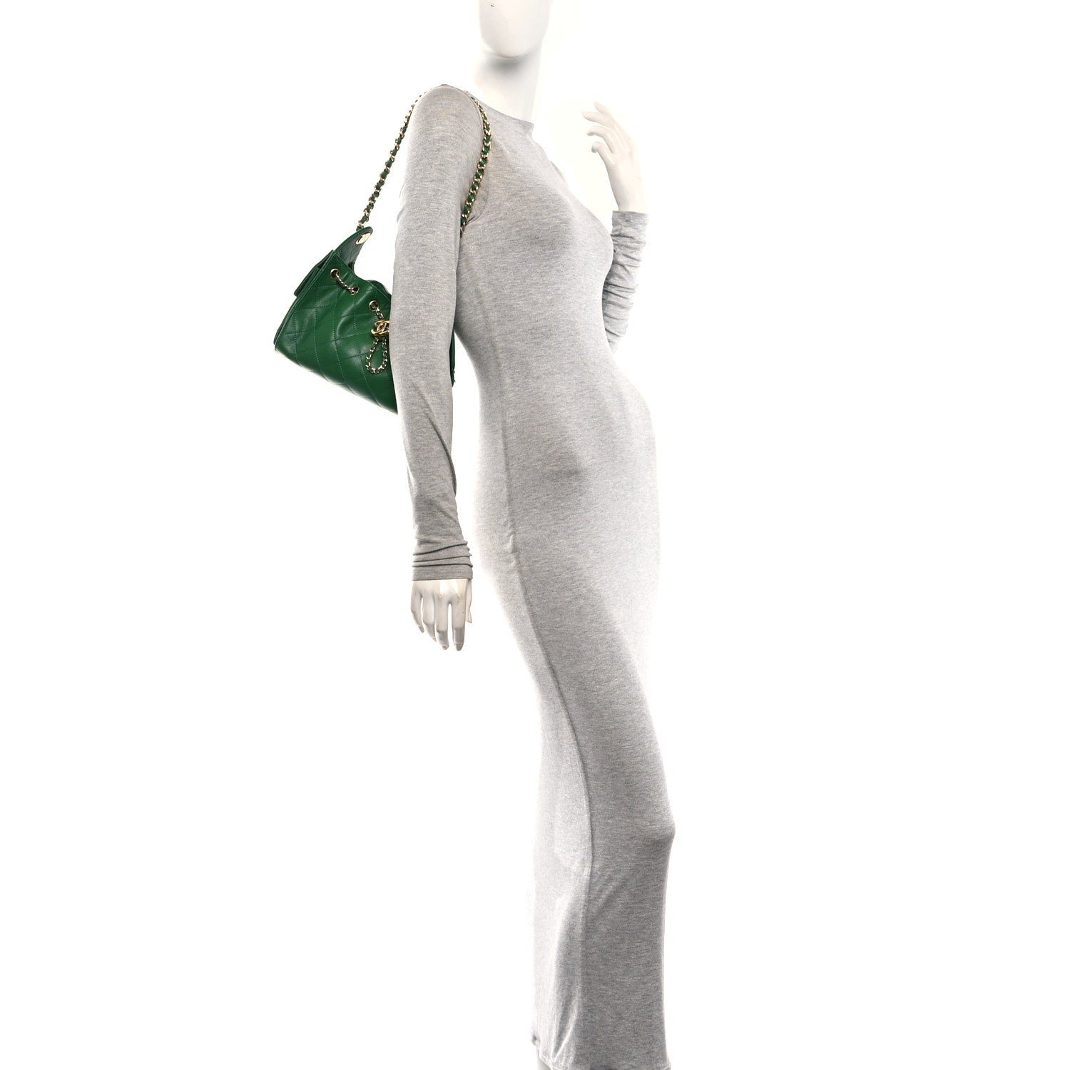 Chanel Caviar Quilted Mini Chanel 25 Handbag Green