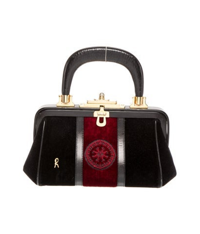 Roberta di Camerino Di Camerino Velvet Top Handle Bag