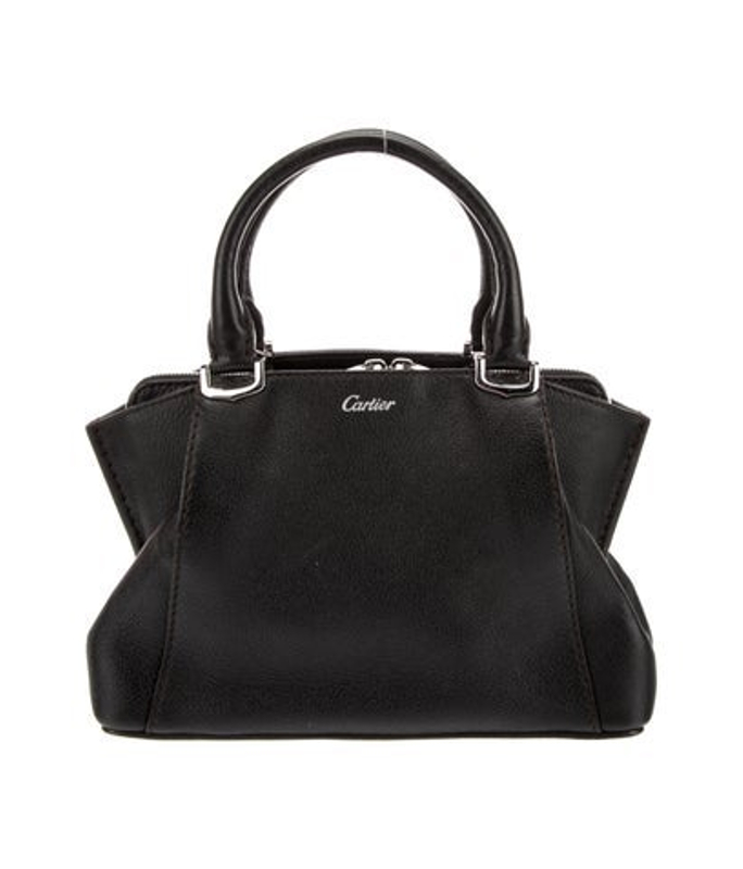 Cartier Leather Top Handle Bag