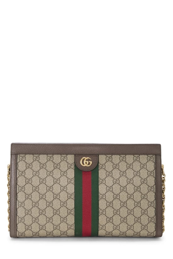 Brown Original GG Supreme Ophidia Shoulder Bag