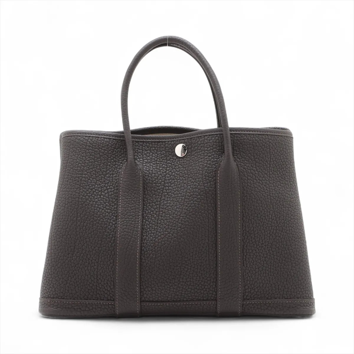 Hermès Garden Party 30 TPM Negonda Bebran Silver Metal Fittings
