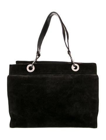 Suede Horizontal Suede One-Handle Bag