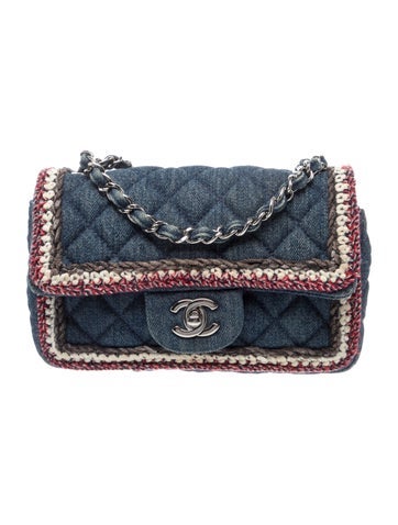 Denim Mini Flap Bag
