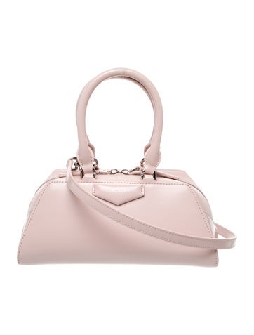 Leather Antigona East-West Satchel Mini