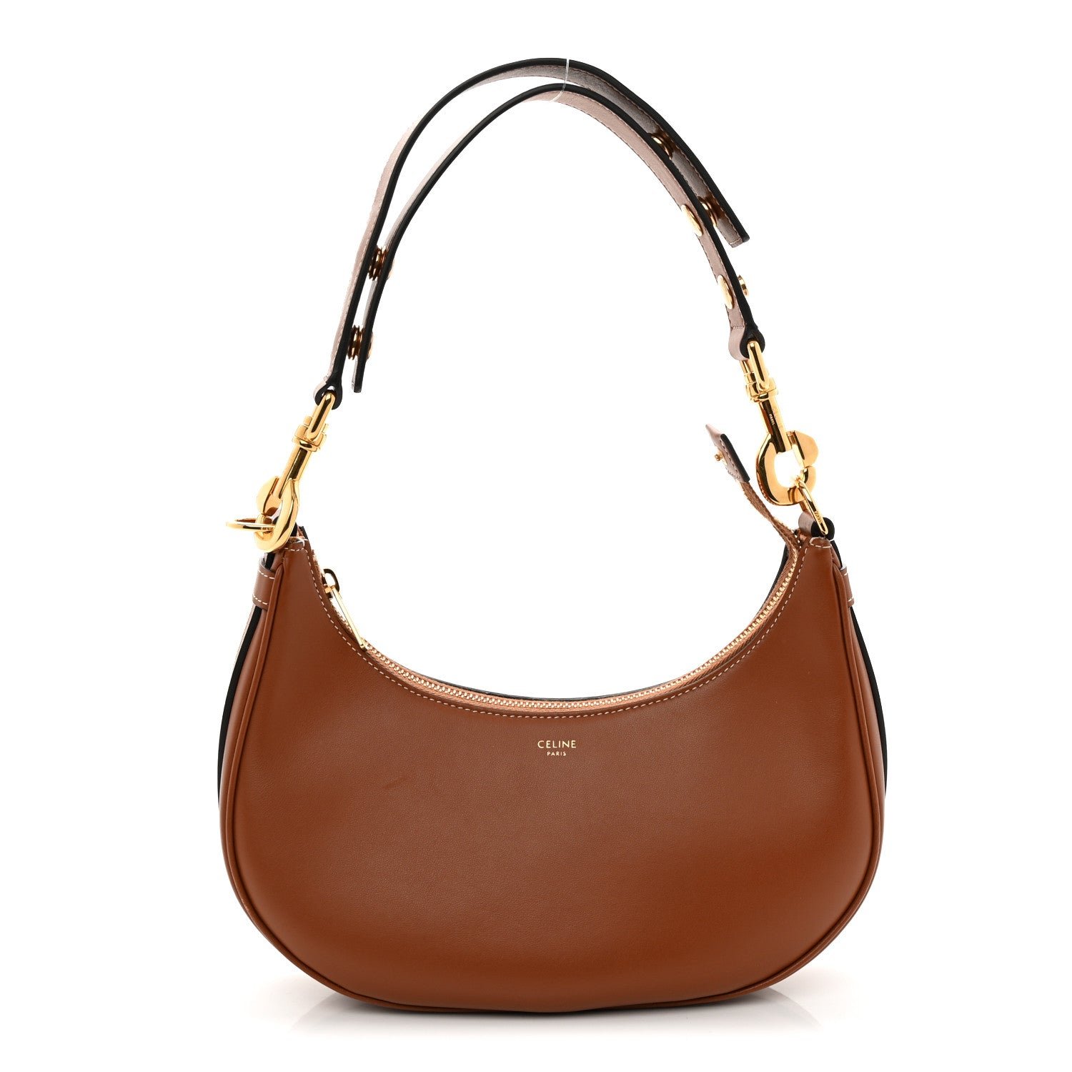 Celine Smooth Calfskin Medium Strap Ava Shoulder Bag Tan