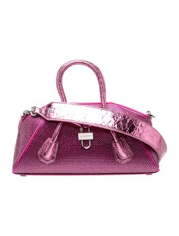 Leather Stretch Mini Sac Rose w/ Tags
