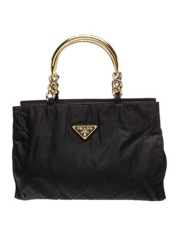 Enameled Metal Triangle Top Handle Bag Medium Vintage