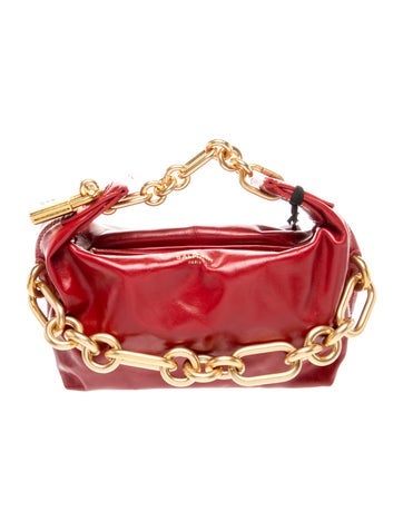 Balmain Leather Top Handle Bag