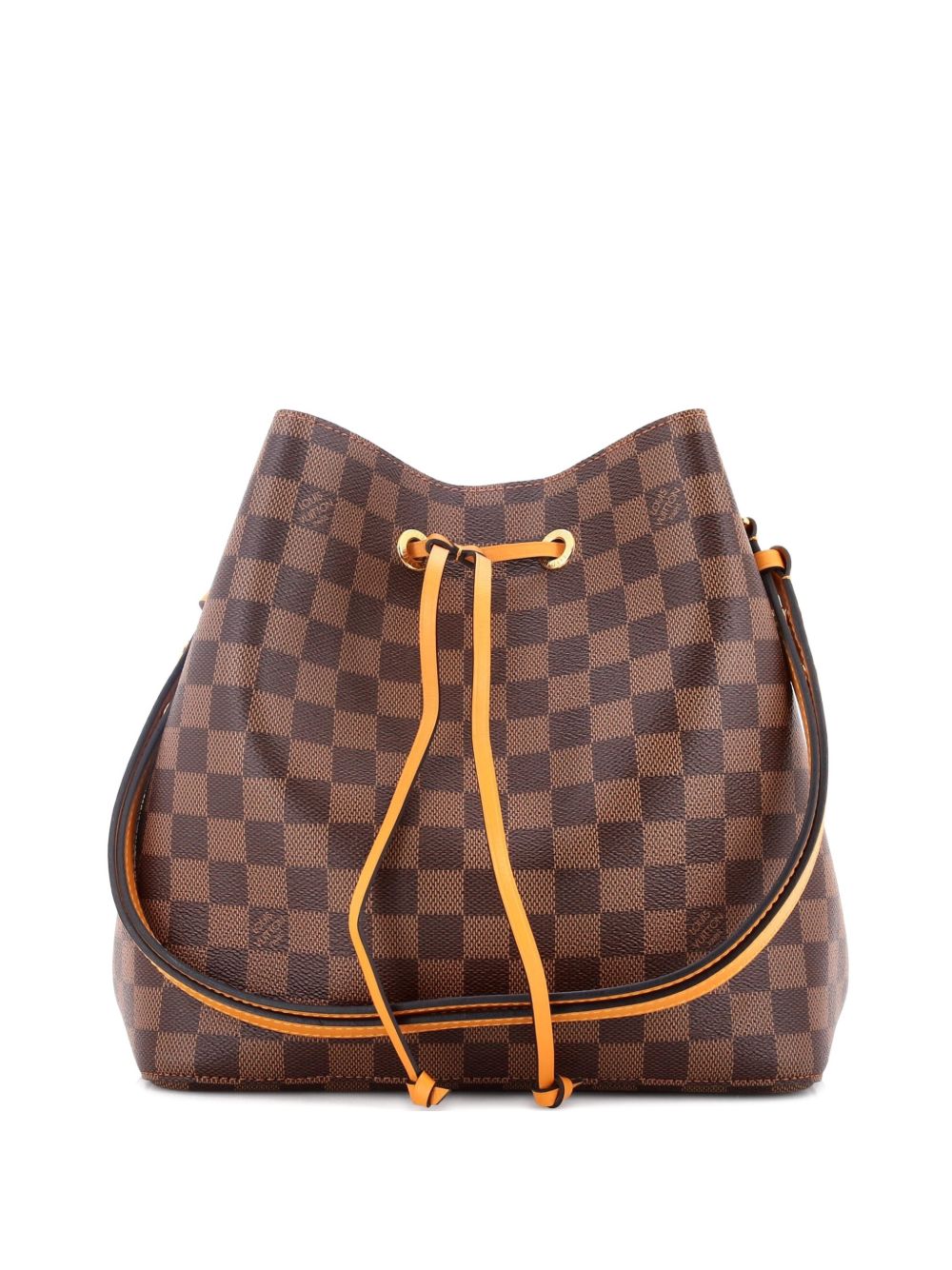 Louis Vuitton NeoNoe Handbag Damier with Leather MM bucket bag
