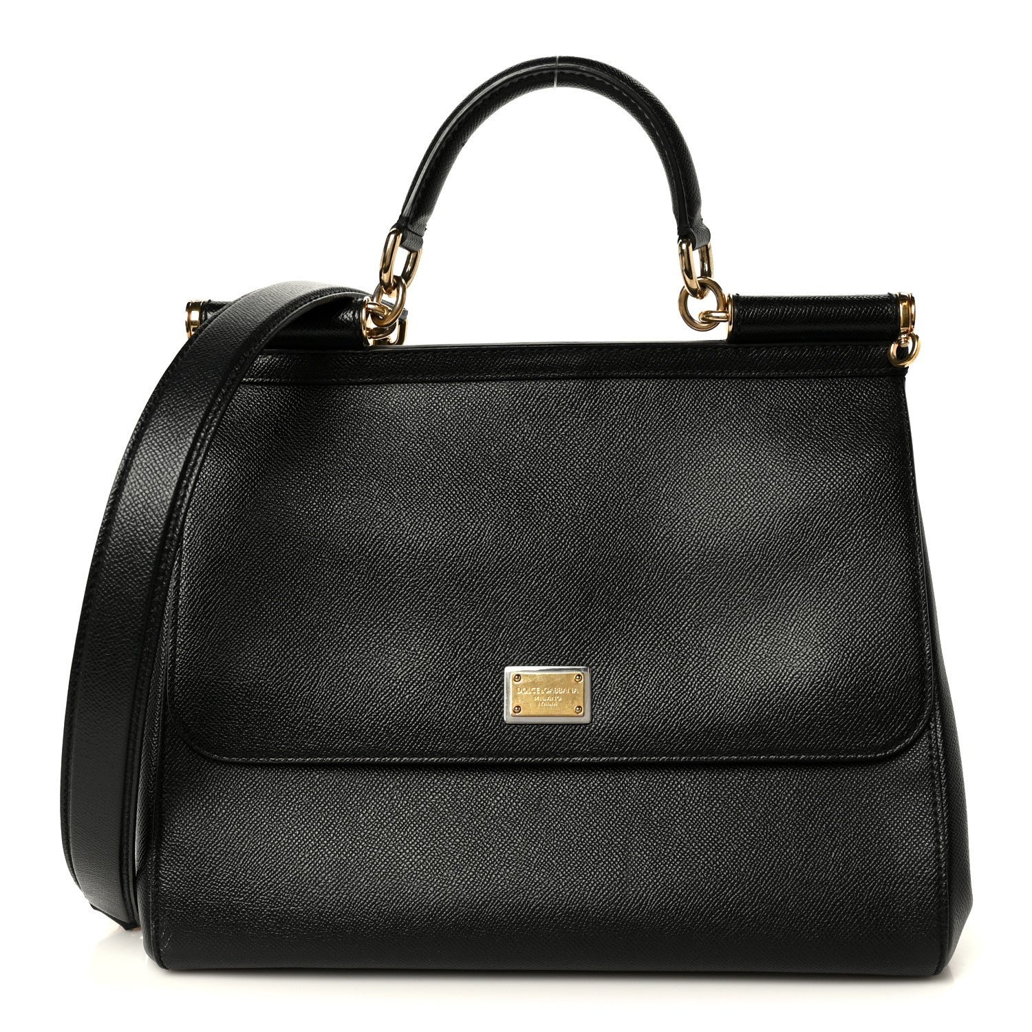 Dolce & Gabbana Dolce & Gabbana Dauphine Large Miss Sicily Satchel Black