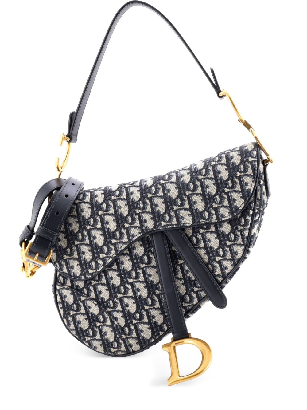 Saddle Handbag with Strap Oblique Canvas Medium shoulder bag
