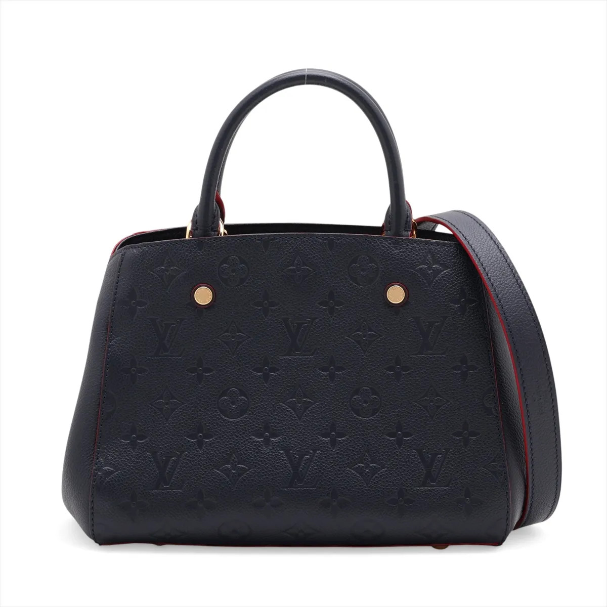 Louis Vuitton monogram empreinte Montaigne BB M42747 Navy Blue