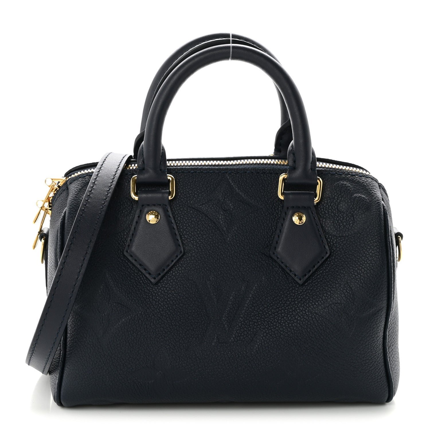 Louis Vuitton Empreinte Monogram Giant Speedy Bandouliere 25 Navy