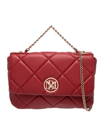 Badgley Mischka Leather Top Handle Bag