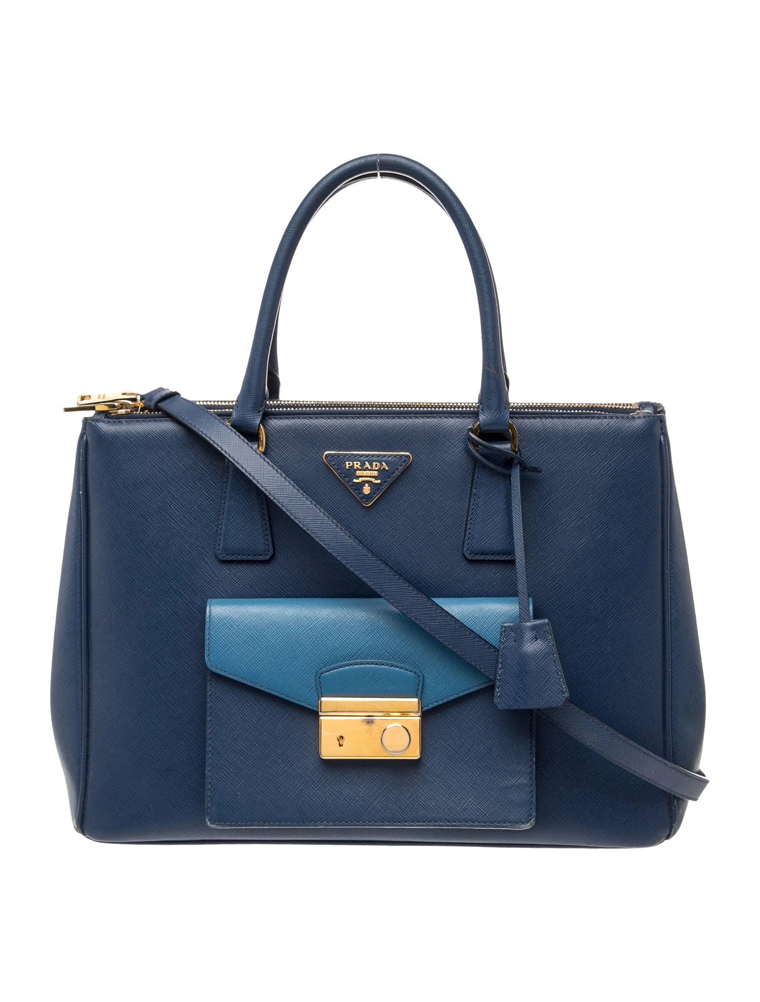 Saffiano Leather Top Handle Bag