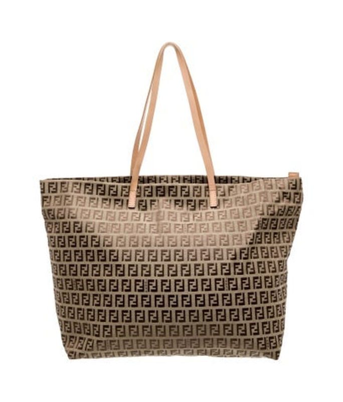 Fendi Zucchino Ff Shoulder Bag Vintage