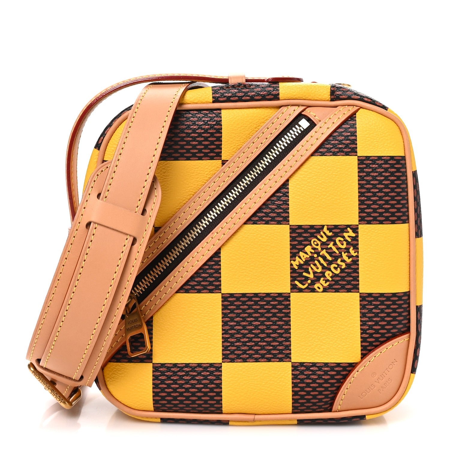 Louis Vuitton Damier Pop Chess Messenger Jaune Mat