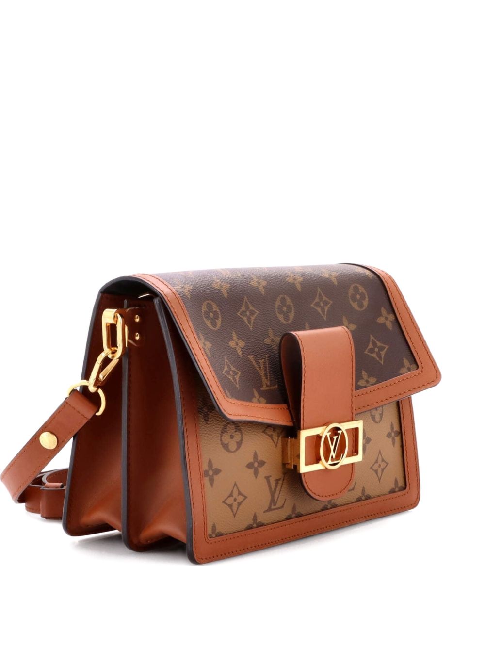 Dauphine Reverse Monogram Canvas MM shoulder bag