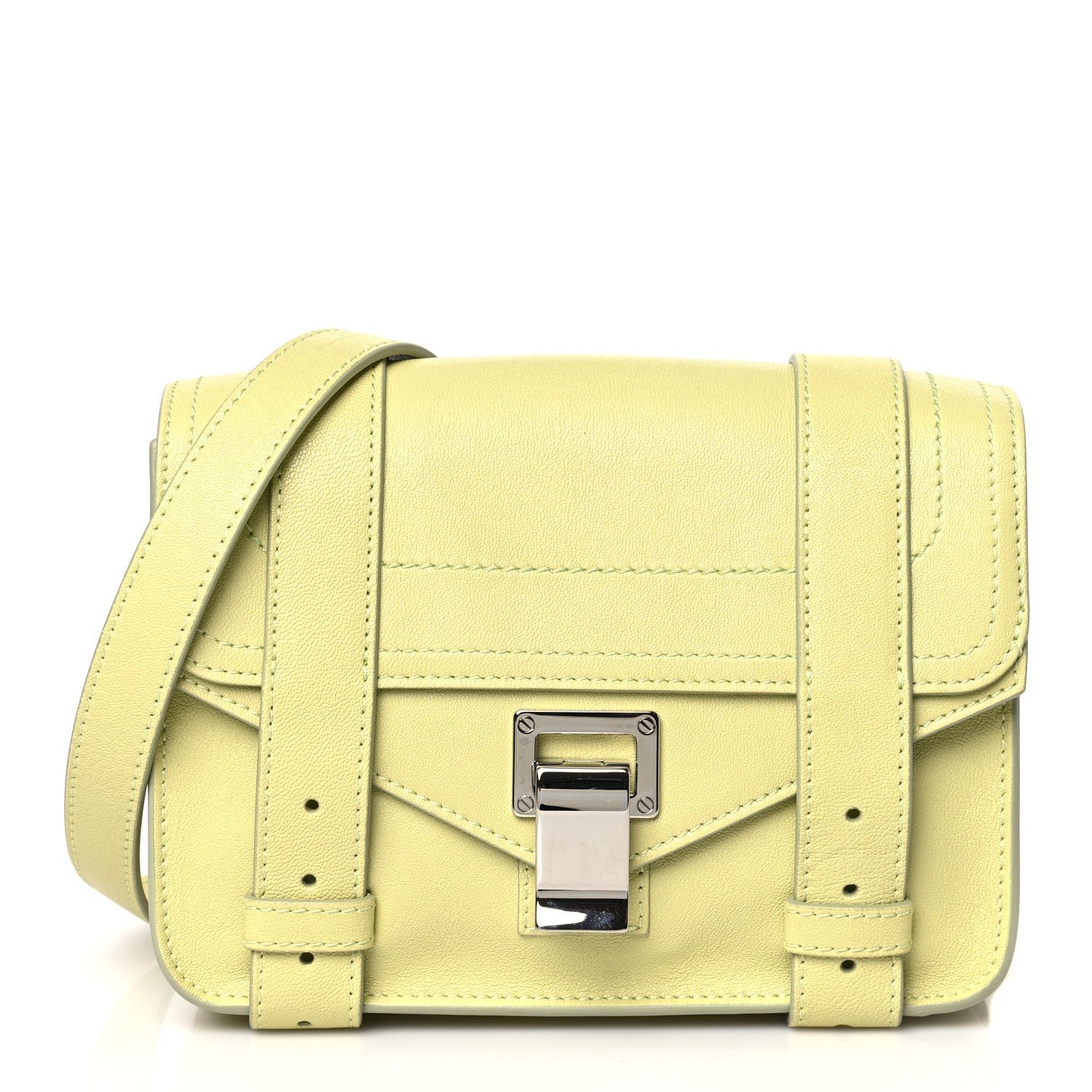 Proenza Schouler Lambskin PS1 Mini Pouch Messenger Banana