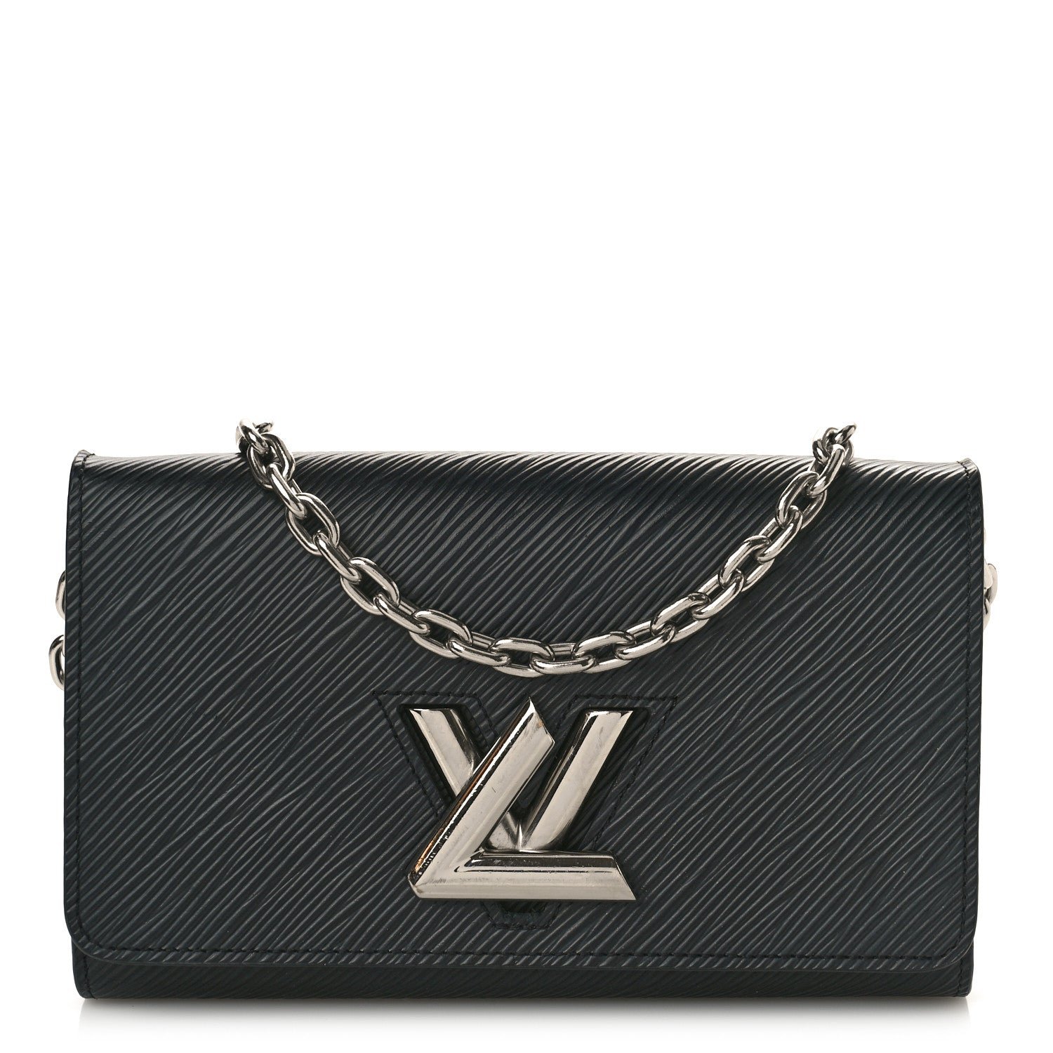 Louis Vuitton Epi Twist Chain Wallet Black