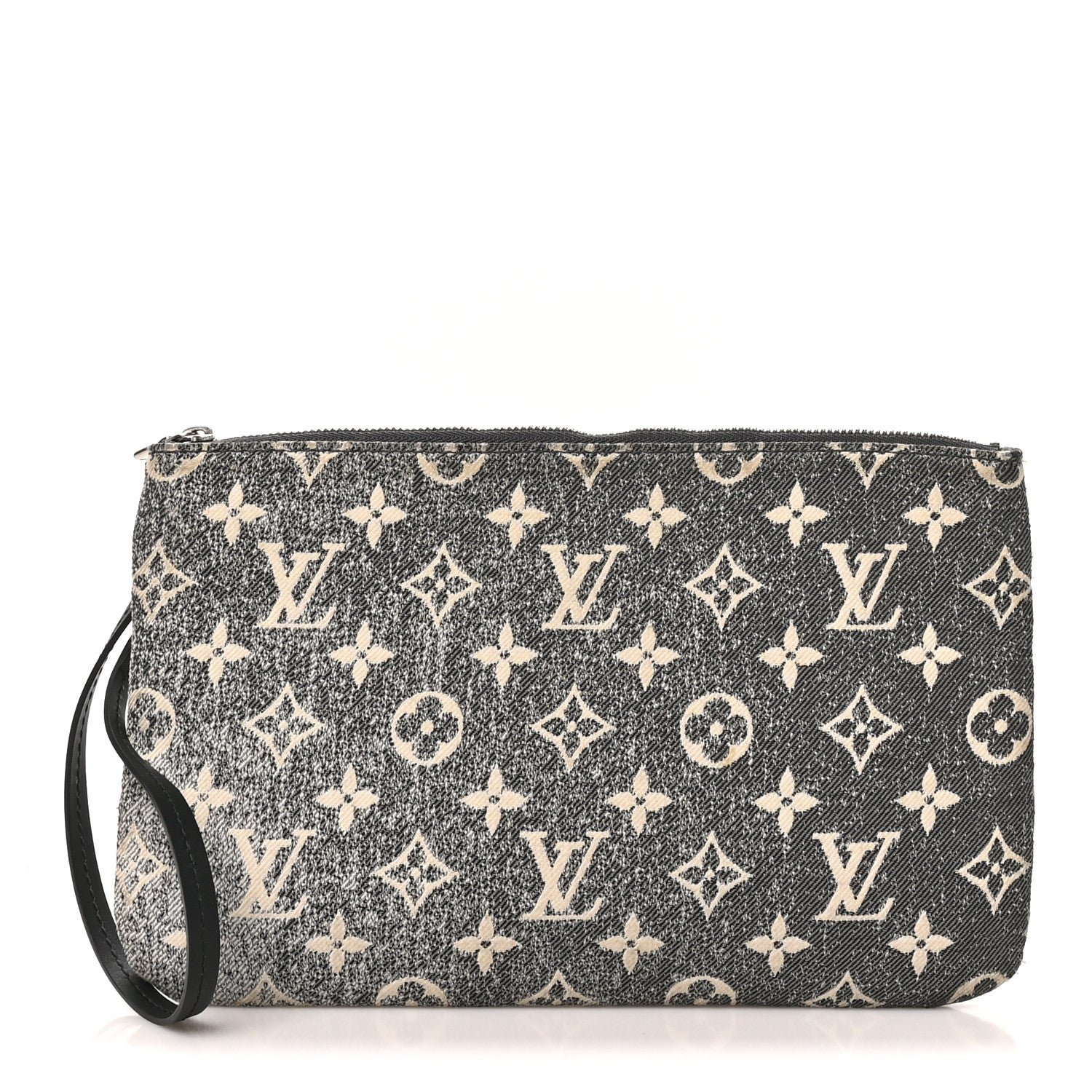 Louis Vuitton Denim Monogram Jacquard Neverfull MM GM Pochette Gray