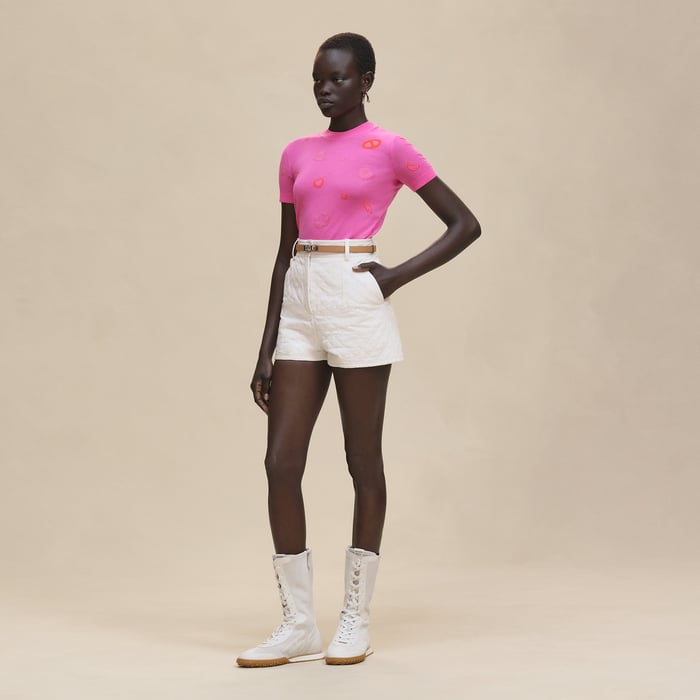 Rose Sakura "Candy Libris" Short-sleeve Sweater