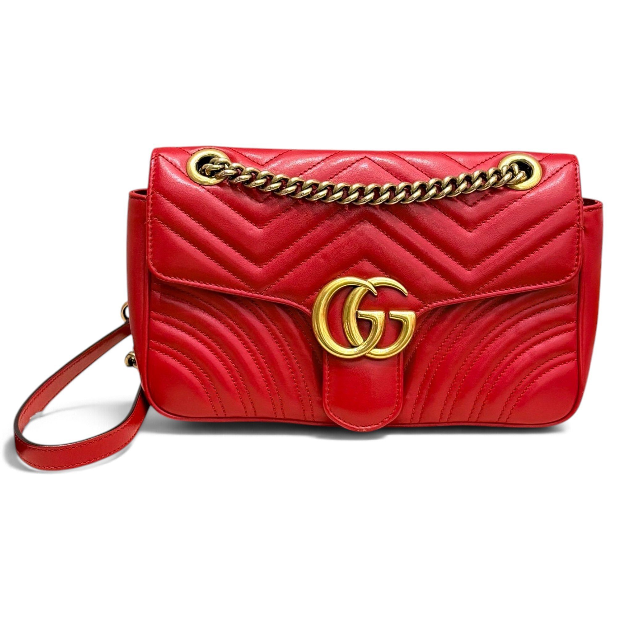 GG Marmont Flap leather handbag