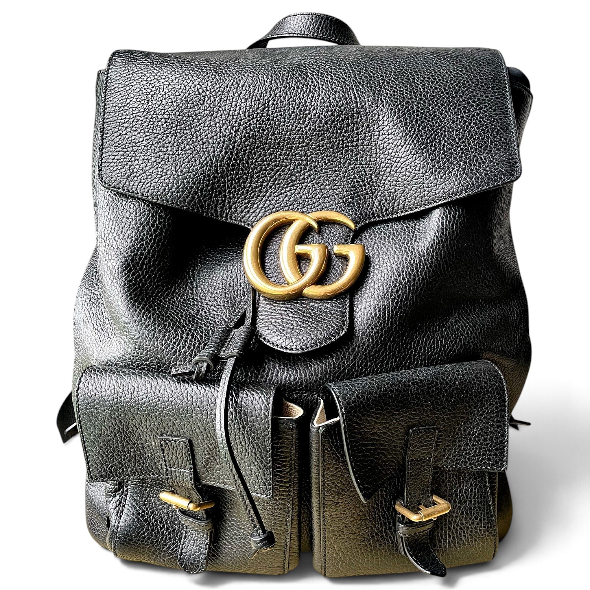 Leather backpack