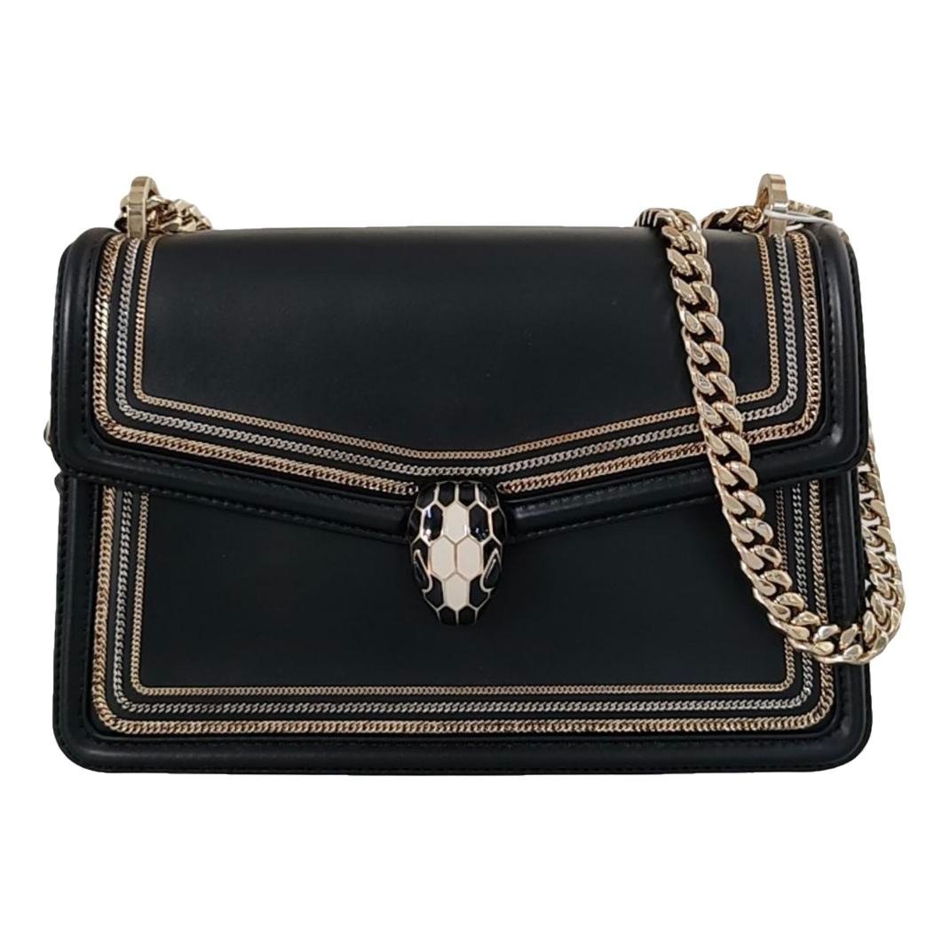 Serpenti leather handbag