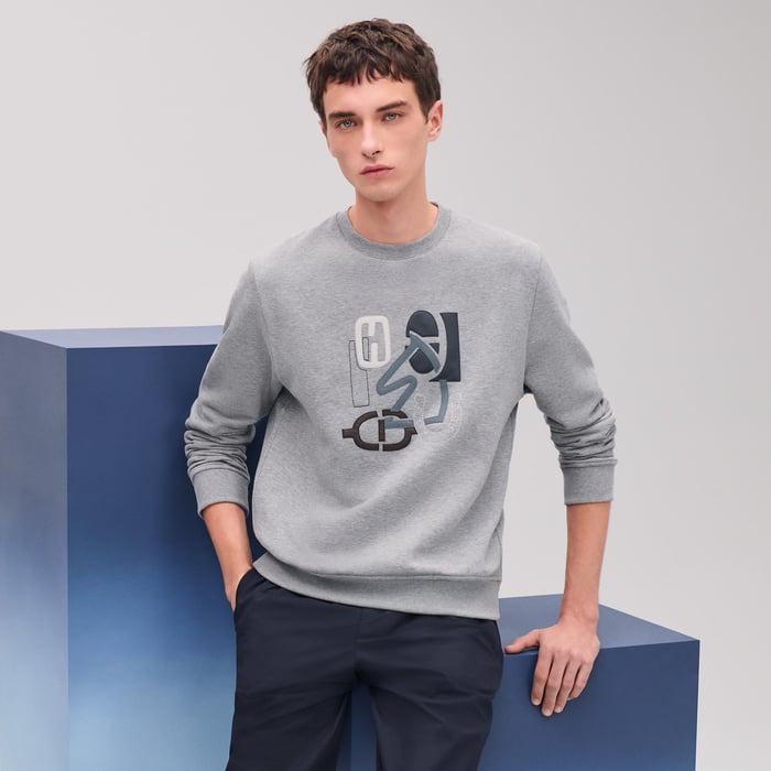 Gris Clair "H Puzzle" Crewneck Sweater