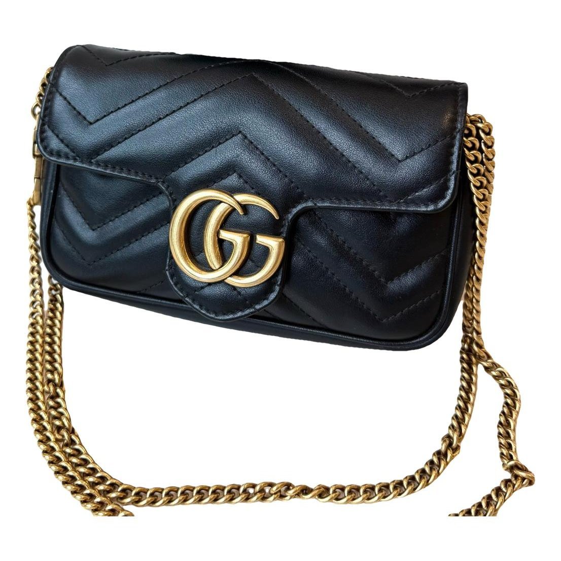 GG Marmont Flap leather crossbody bag