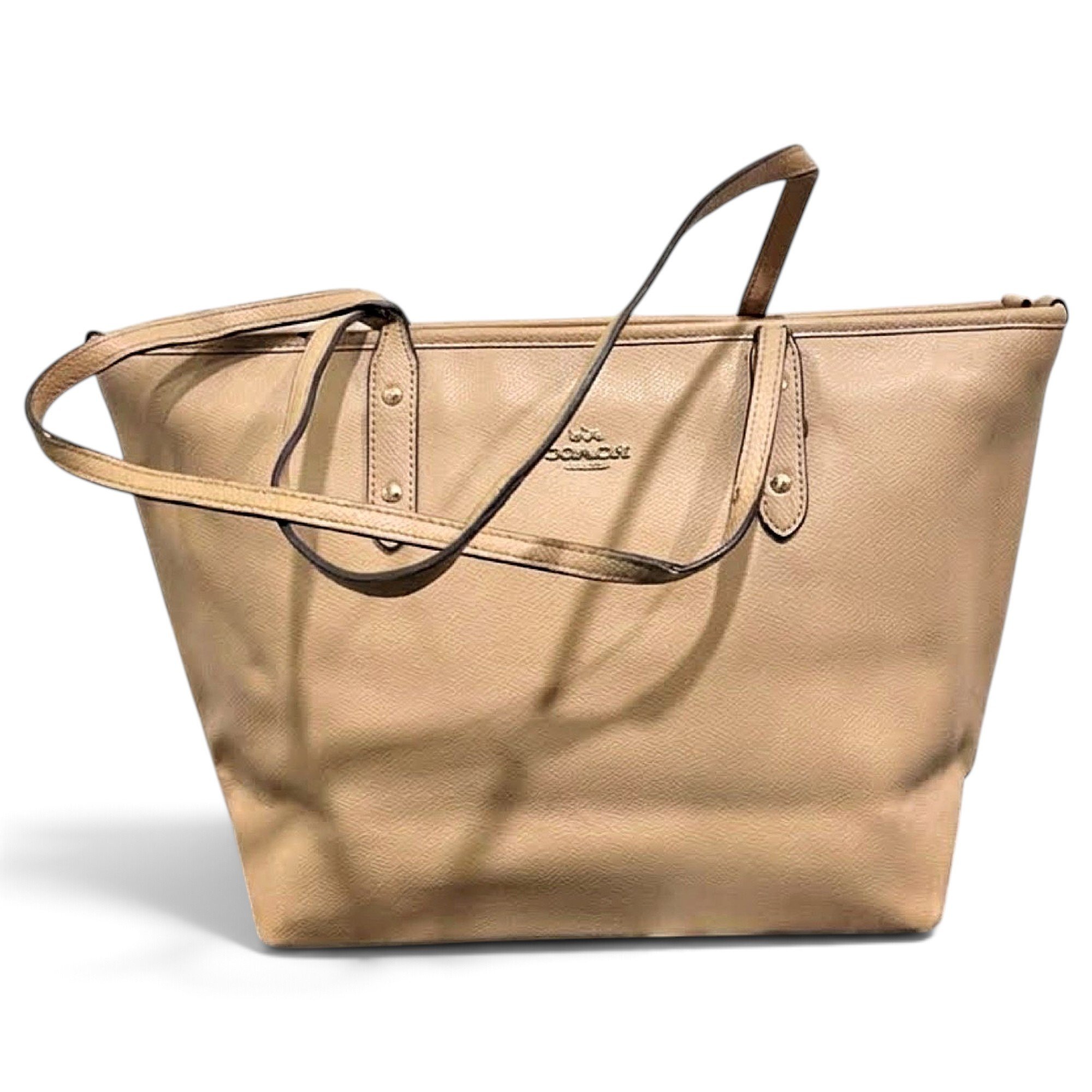 CITY ZIP TOTE leather tote
