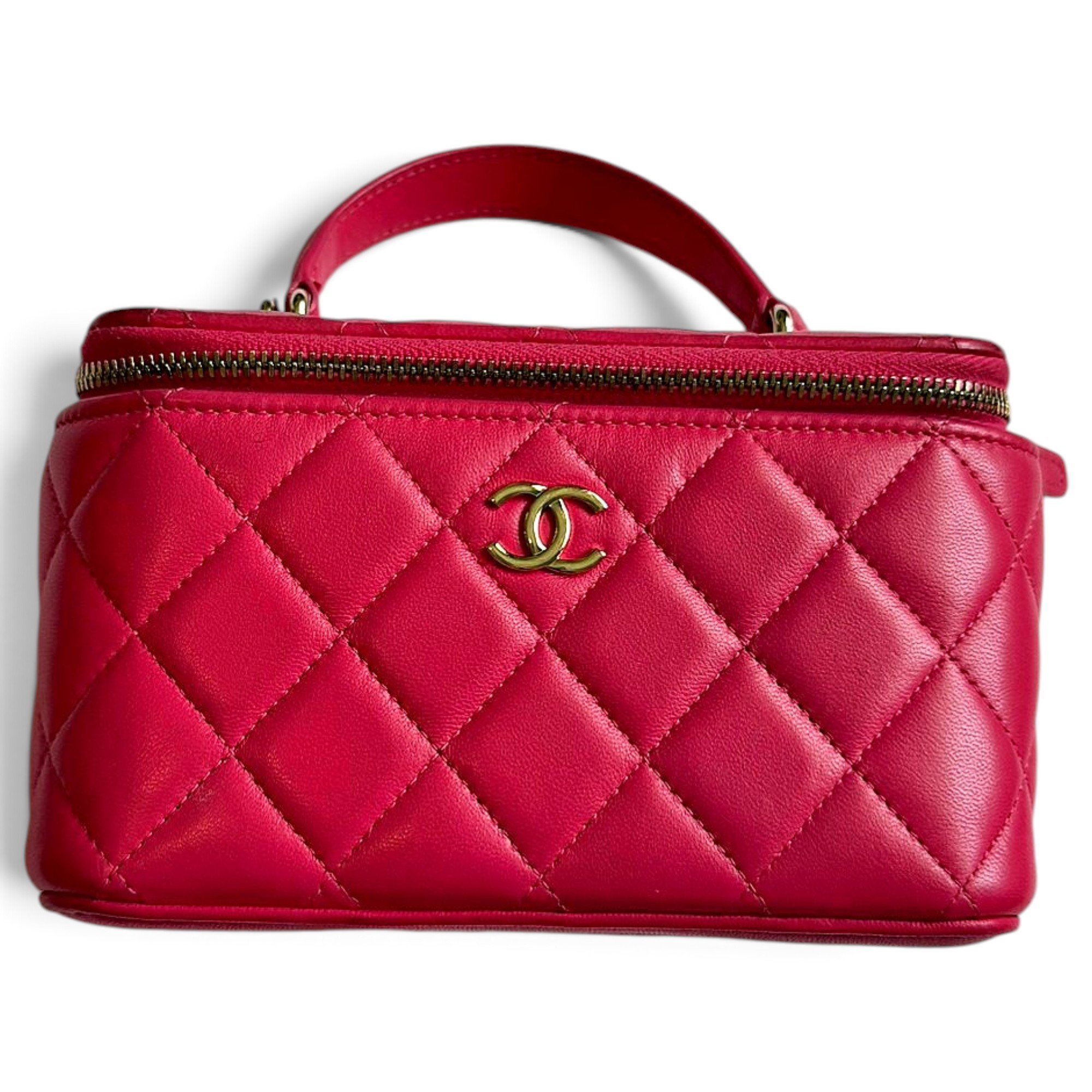 Vanity leather handbag