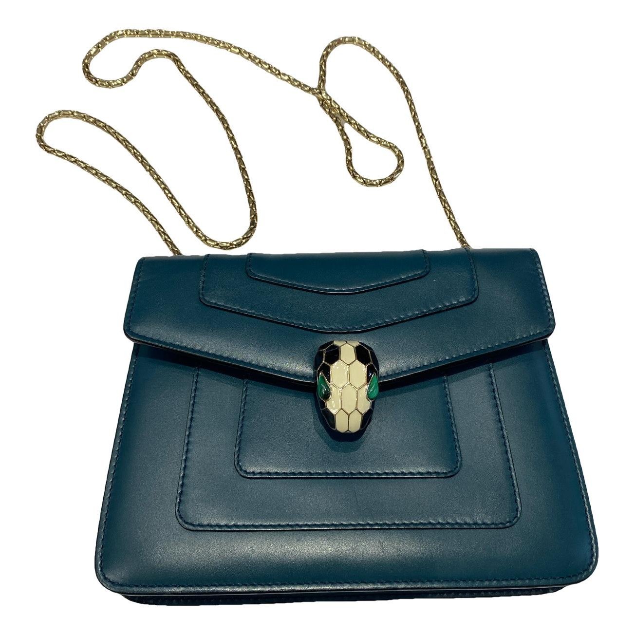 Serpenti leather handbag