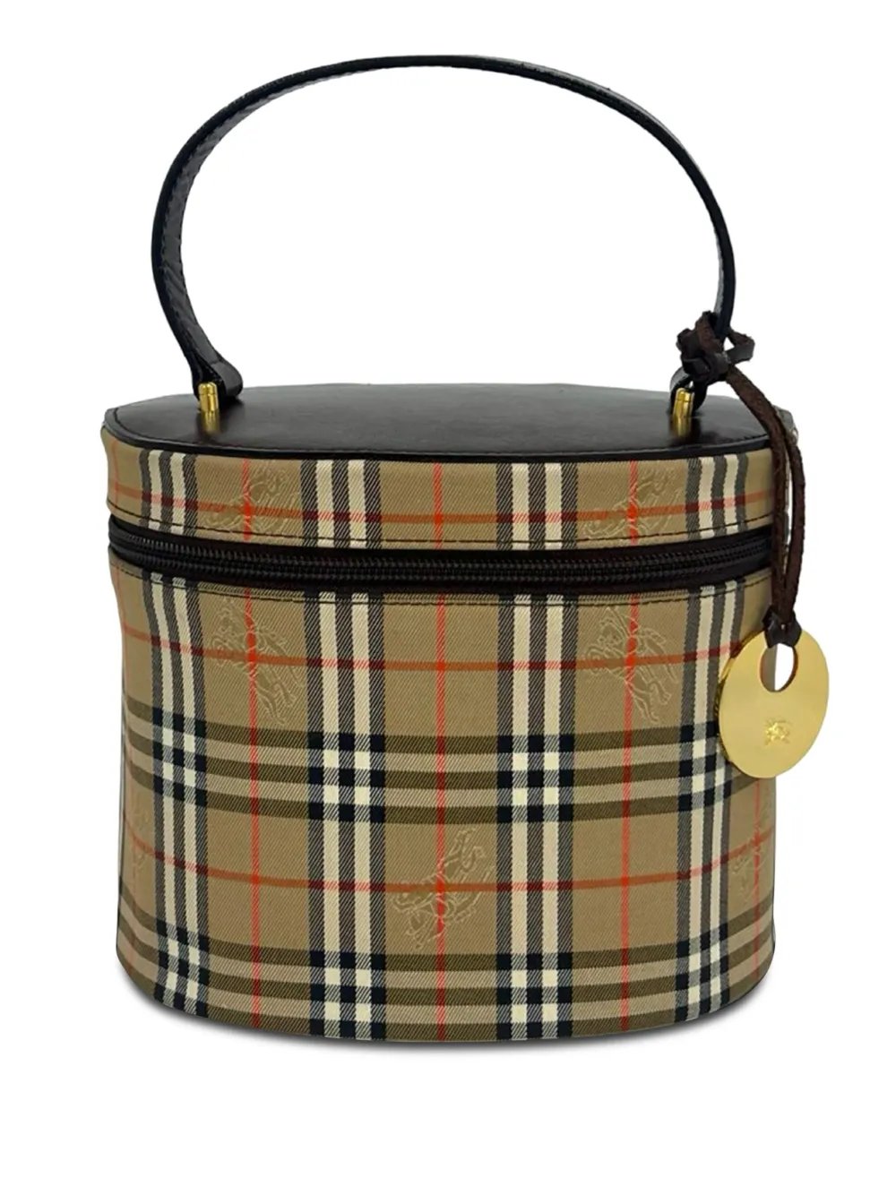 Burberry 1980-1990 Haymarket Check Canvas vanity bag