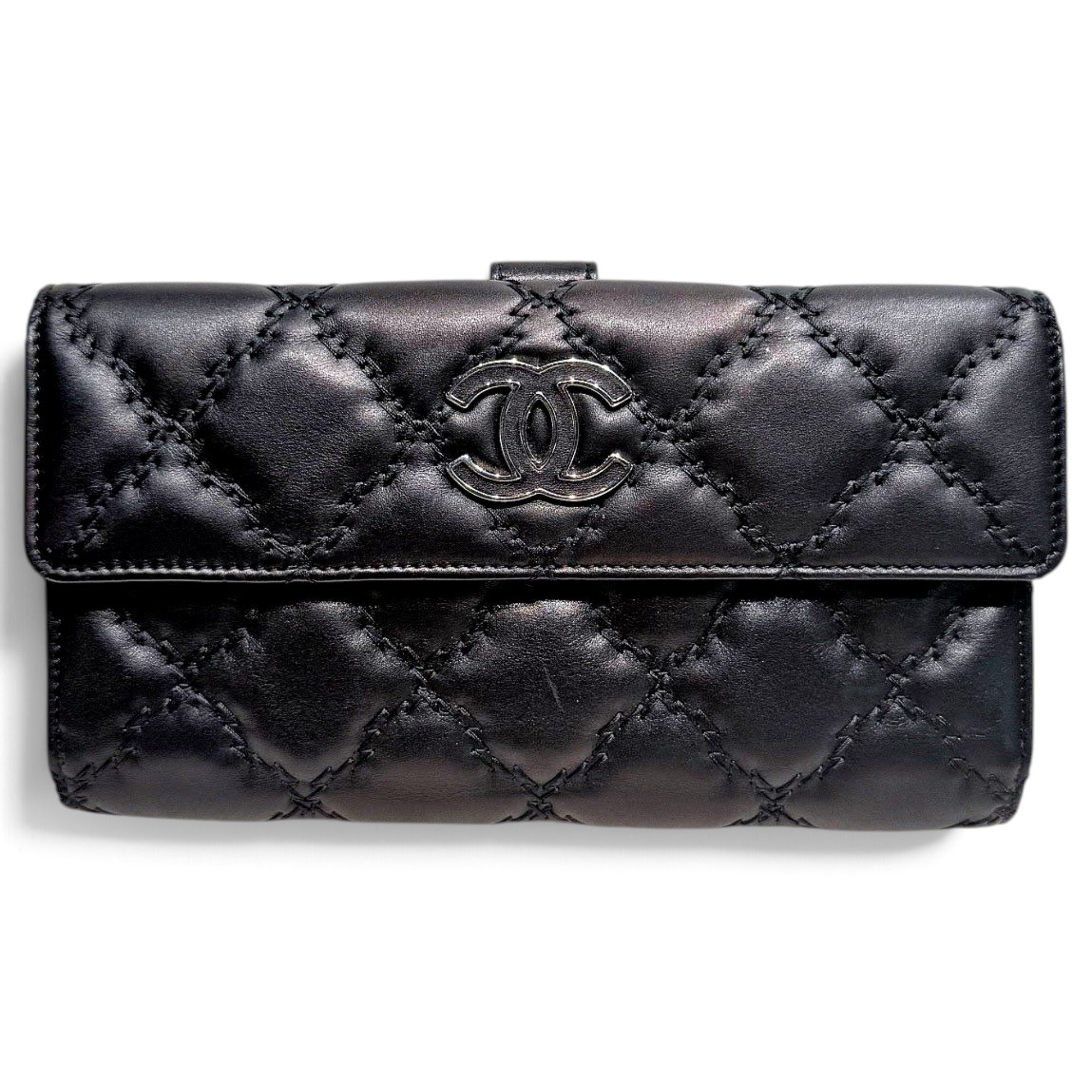 Leather clutch bag