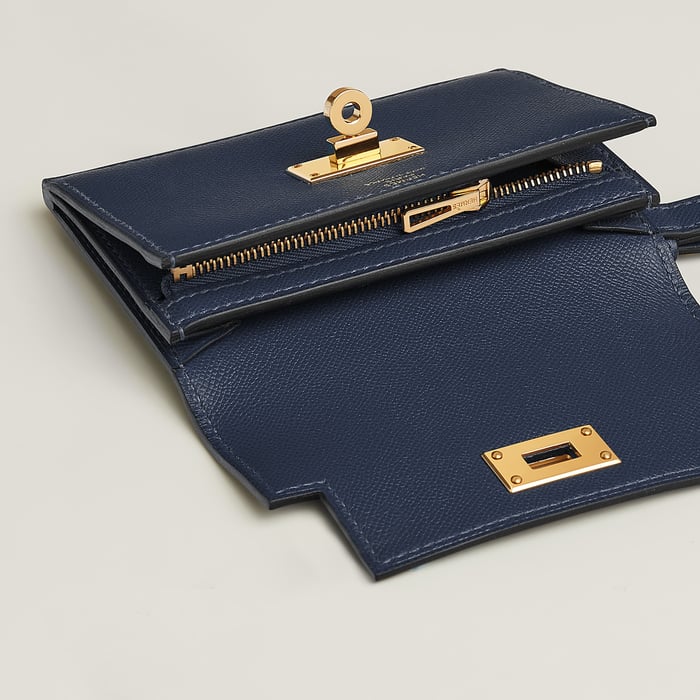 Bleu Nuit Kelly Pocket Slim Wallet