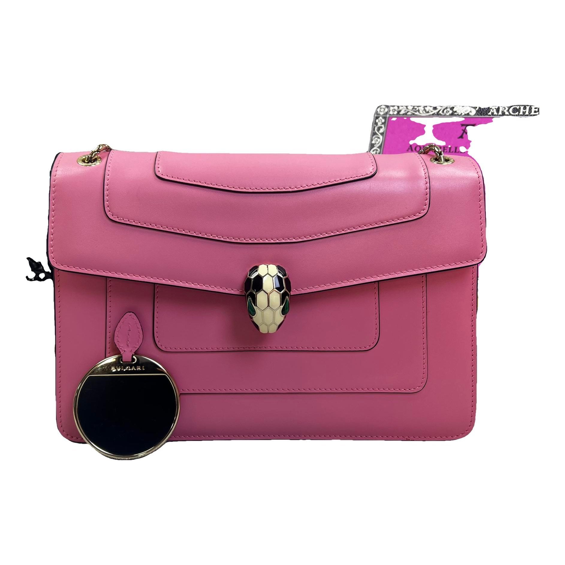 Serpenti leather handbag