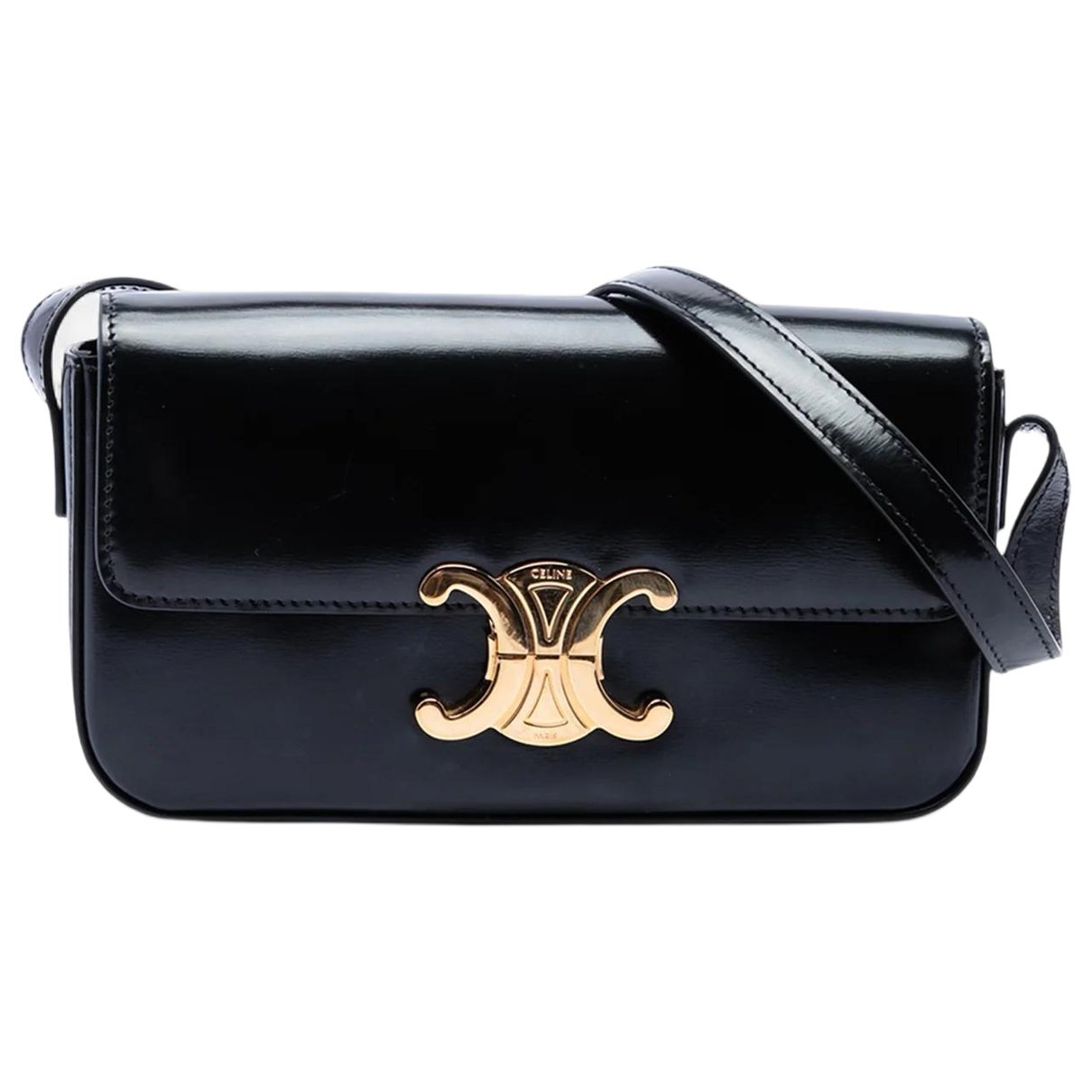 Triomphe leather handbag