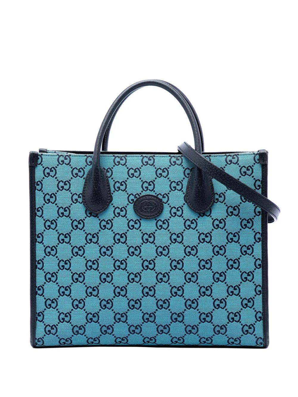2016-2026 Small GG Canvas Interlocking G Tote satchel