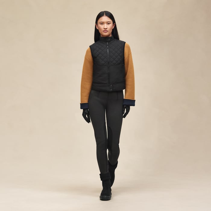 Noir Reversible Sleeveless Jacket