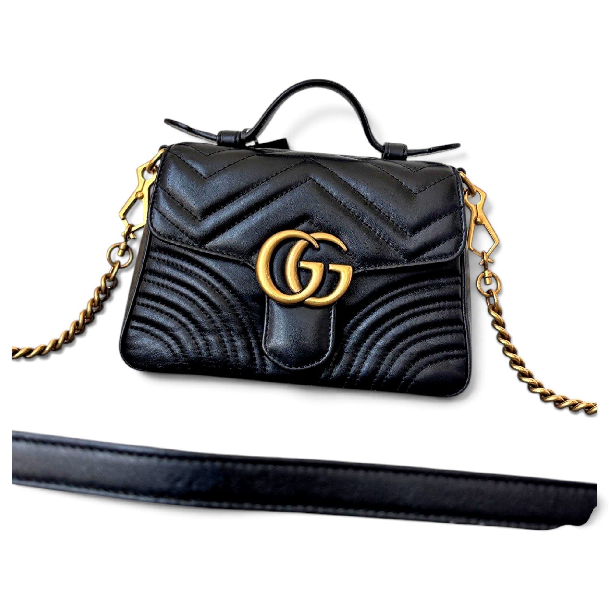 GG Marmont Flap leather handbag