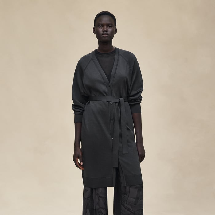 Noir Long Cardigan