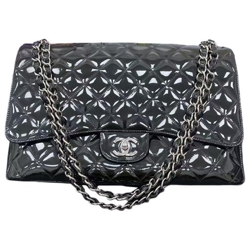 Patent leather handbag