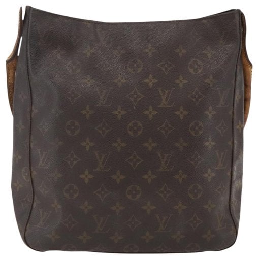 Looping leather handbag