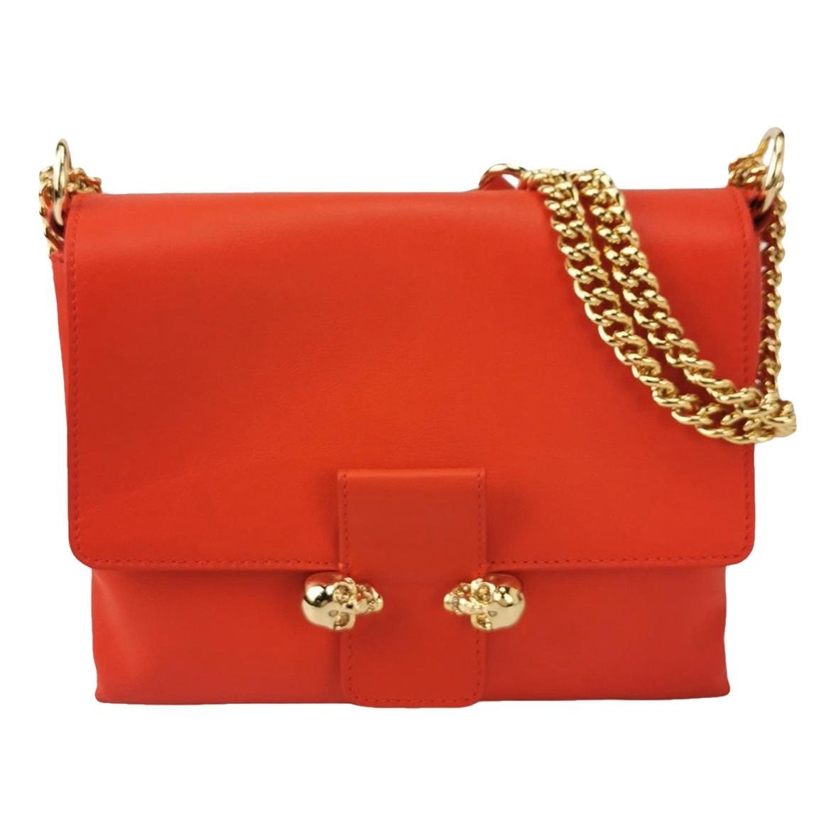 Skull leather bag