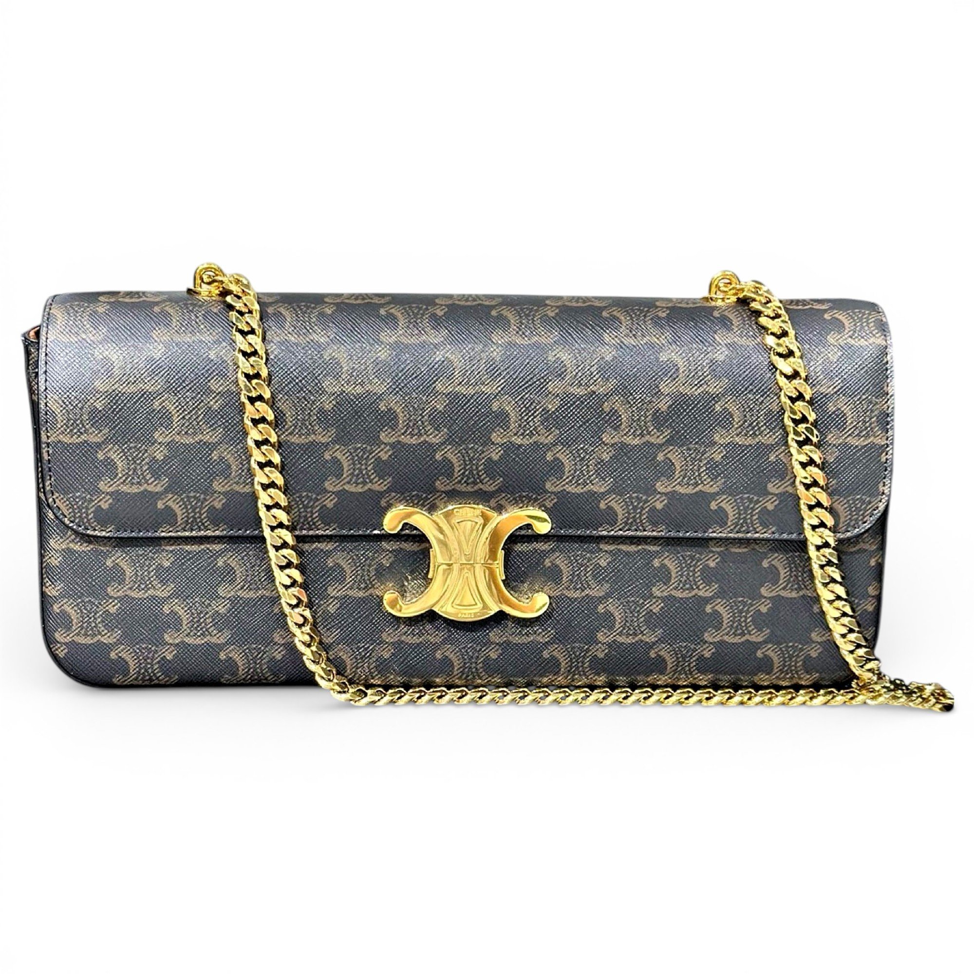Triomphe leather handbag